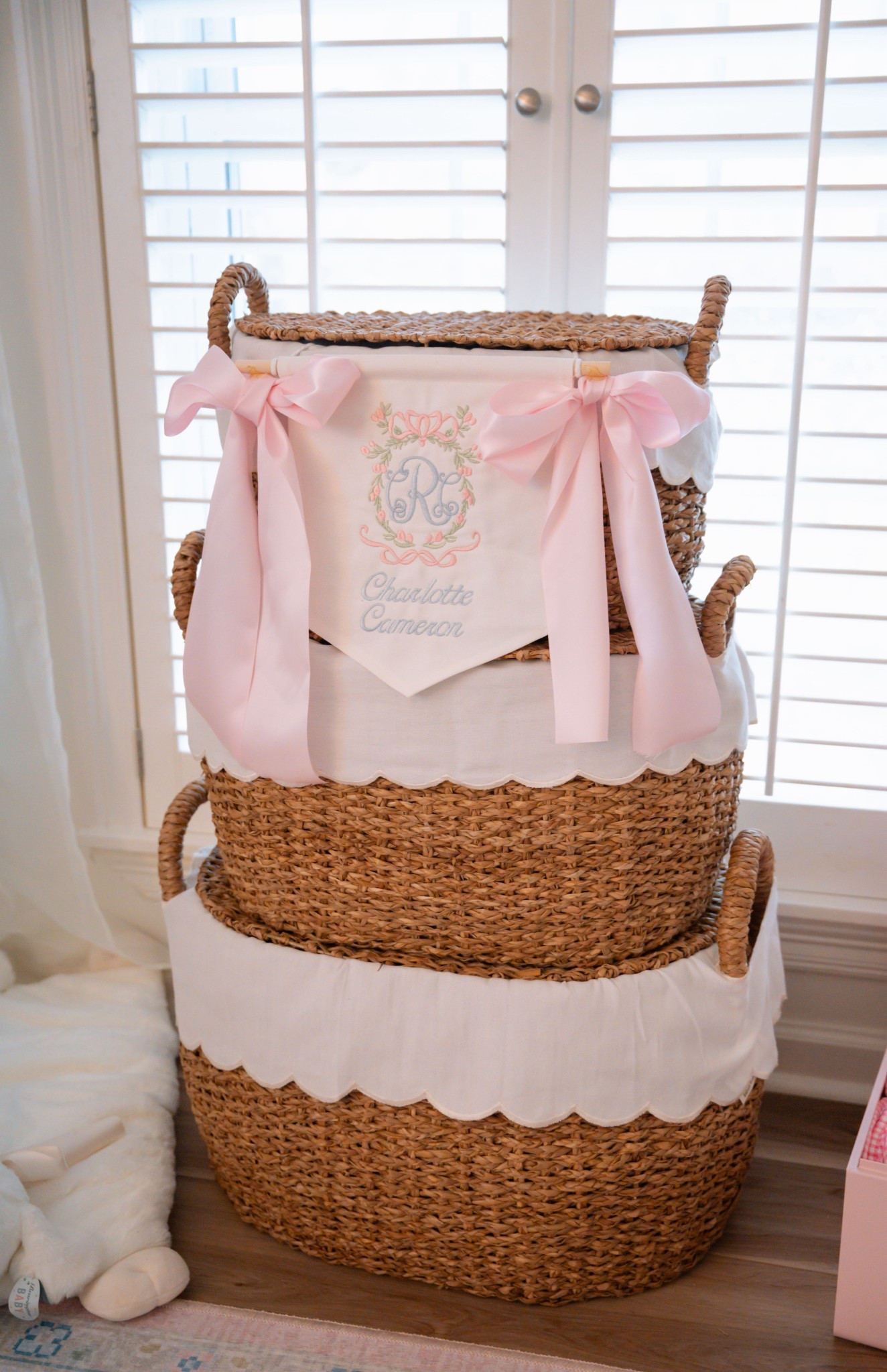 Nesting baskets for her nursery. Great quality and very large. Great for storing away toys and extra blankets. I see these being incorporated into her room for years to come 

#LTKKids #LTKmomlife #LTKBaby