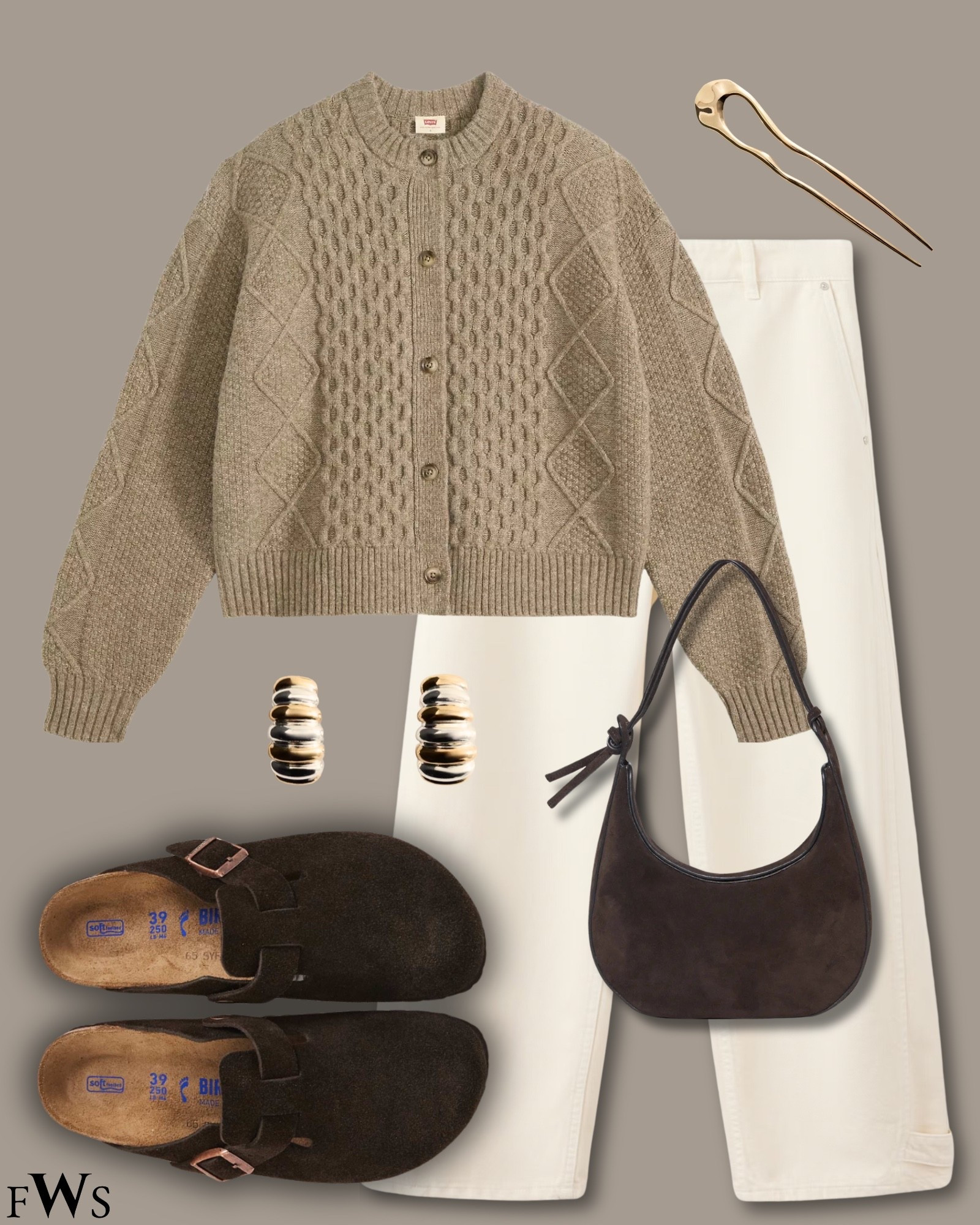 Styling a cardigan for early autumn 🍂 cable knit Levi’s

#LTKstyletip #LTKover50style #LTKplussize