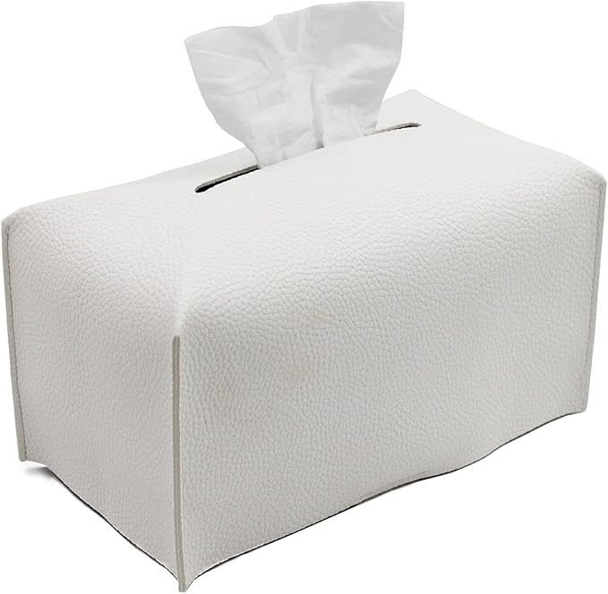 Livelab Tissue Box Cover, Modern Decorative PU Leather Rectangular Tissue Box Case Organizer Hold... | Amazon (US)