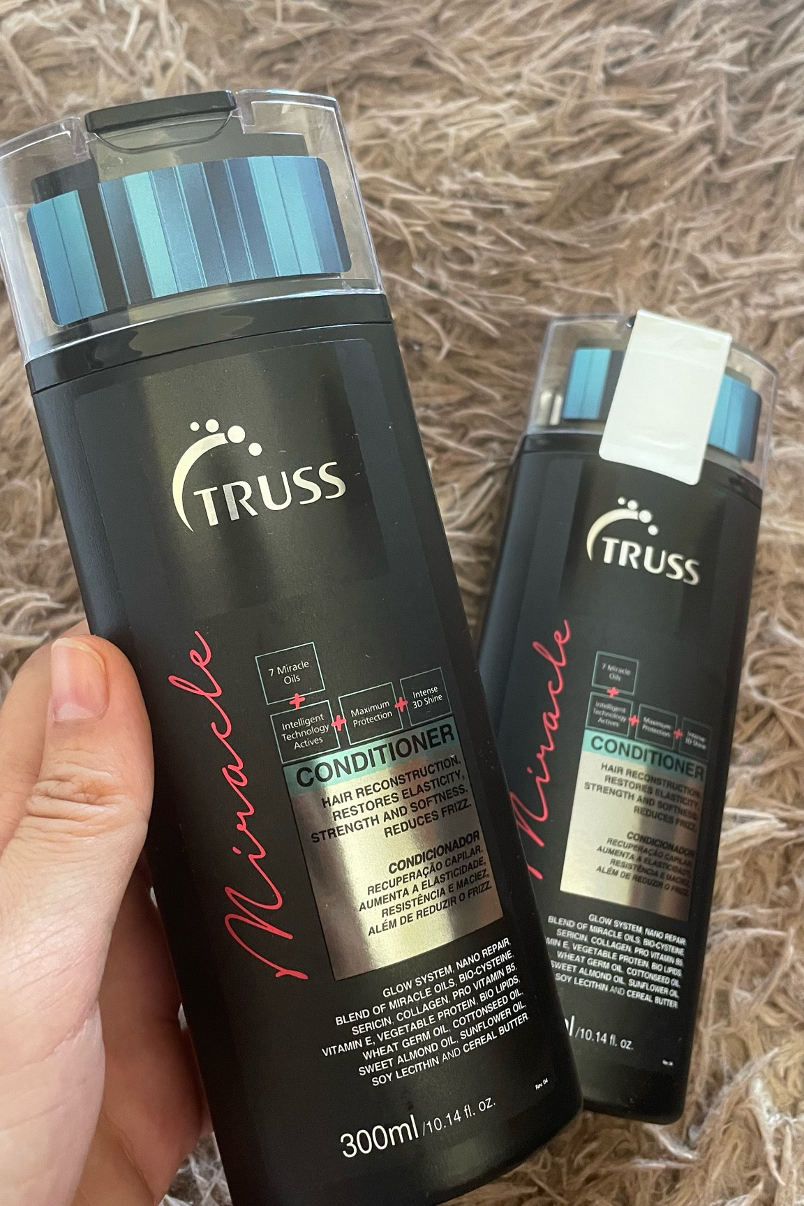 Condicionador para todos tipos de cabelo. Truss Miracle recupera a maleabilidade e maciez dos fios com efeito anti-frizz e brilho 3D. 

#LTKbrasil