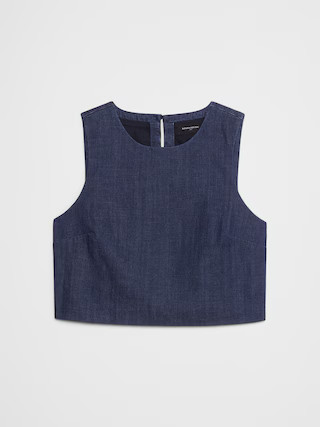 Cropped Poplin Top | Banana Republic Factory
