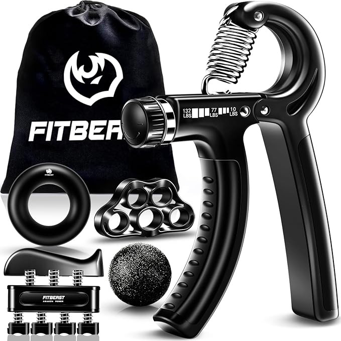 FitBeast Grip Strengthener Forearm Strengthener Hand Grips Strengthener Kit - 5 Pack Adjustable R... | Amazon (US)