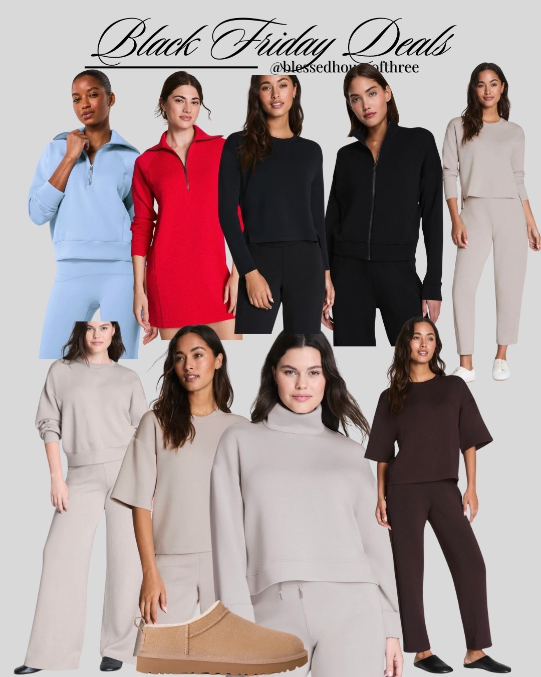 Obsessed with this Spanx trendy athleisure outfit that’s finally on a Black Friday sale — the perfect mix of flattering, smoothing, and comfy for workouts, school drop-off, errands, and everyday style. Linking the bestselling leggings, sporty top, and lightweight layer everyone is grabbing before sizes disappear. A must-grab Black Friday deal for the fitness gals who love elevated basics and chic everyday wear. spanx athleisure outfit, spanx leggings black friday, athleisure sale outfit inspo, fitness outfit black friday deals, trendy workout outfit women, comfy chic outfit ideas, LTK athleisure picks, viral leggings spanx sale, best black friday fashion deals, everyday athleisure style, Ugg must have boot of the season, 

#LTKCyberWeek #LTKGiftGuide #LTKActive