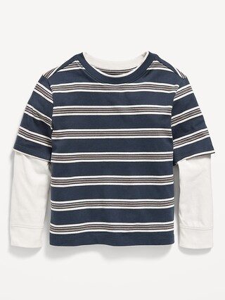 Oversized Long-Sleeve 2-In-1 T-Shirt for Toddler Boys | Old Navy (US)