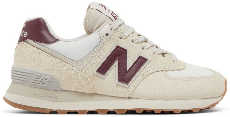 Wmns 574v2 'Moonbeam Burgundy | GOAT