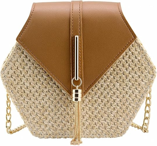 Bausweety Women's Crossbody Bag Cute Straw Shoulder Bag | Amazon (US)