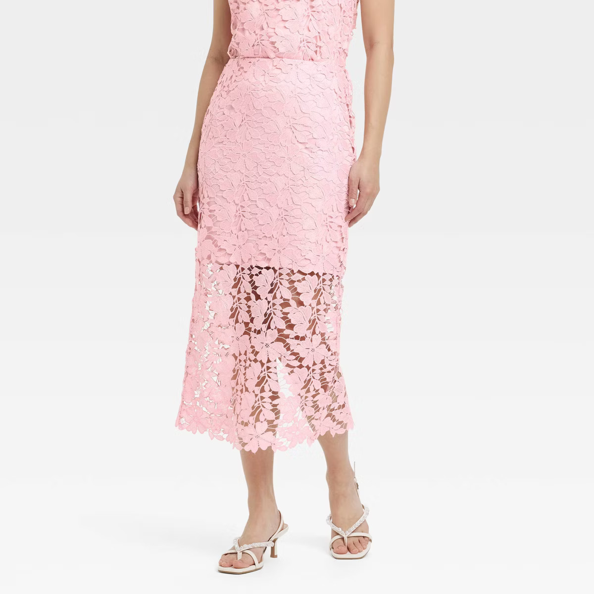 Women's Lace Midi A-Line Skirt - A New Day™ | Target