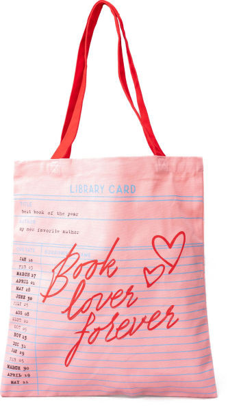 Canvas Tote, Library Card (Pink) | Barnes & Noble