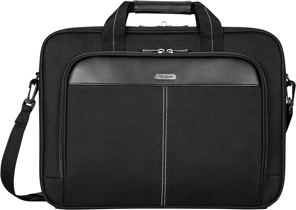 Targus Laptop Bag Classic Slim Briefcase Messenger Bag, Spacious, Ergonomic, Foam Padded Laptop C... | Amazon (US)