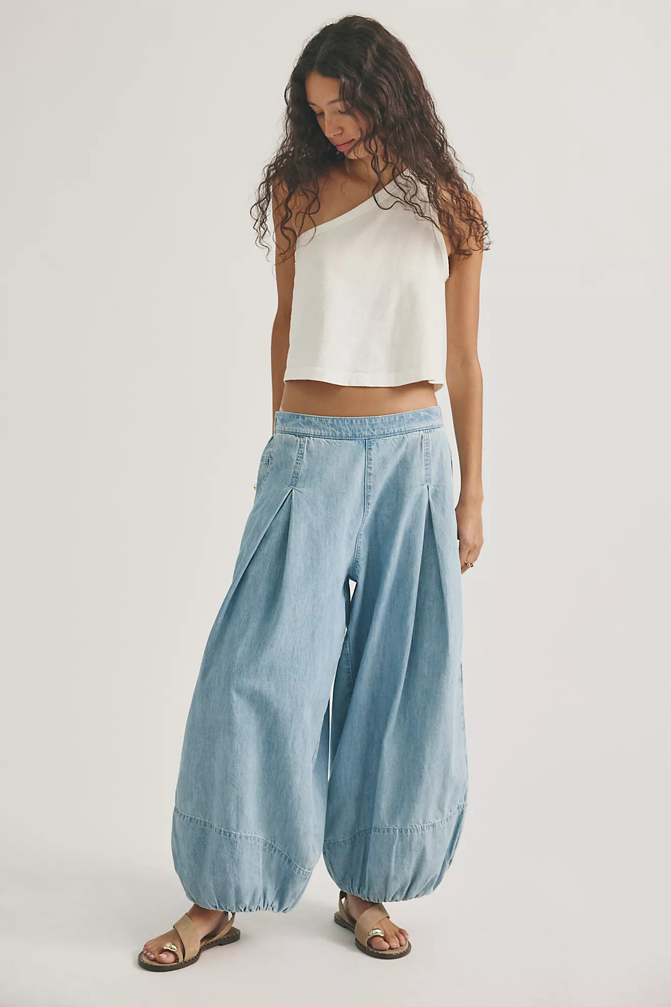 We The Free Moonflower Pull-On Balloon Jeans | Free People (Global - UK&FR Excluded)