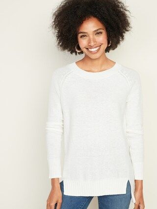 Textured-Stitch Boat-Neck Tunic Sweater for Women | Old Navy | Old Navy (US)