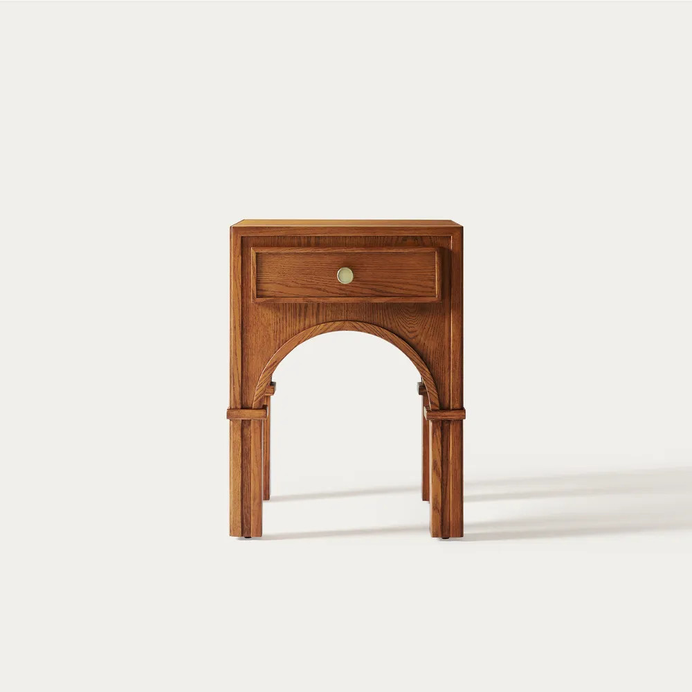 Solvind 18" Oak Side Table | Hernest