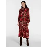 Scenario Women's and Women's Plus Flowy Midi Dress, Sizes XS-4X | Walmart (US)