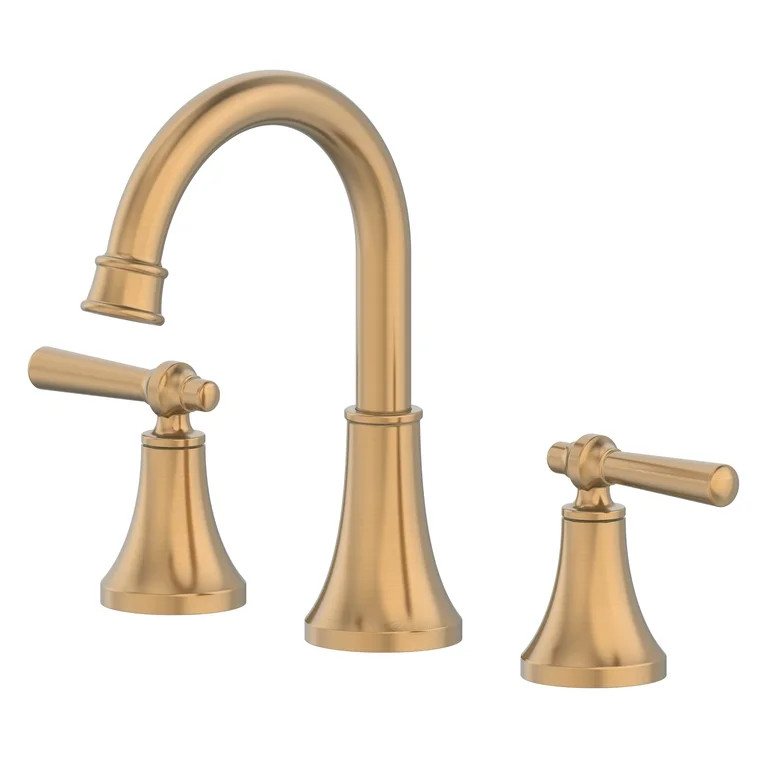 Better Homes & Gardens Modern Heirloom 8" Widespread Bathroom Faucet in Heritage Gold - Walmart.c... | Walmart (US)