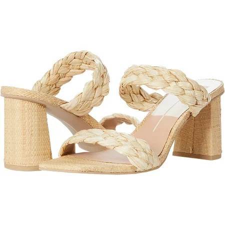 Dolce Vita Womens Paily Heeled Sandal 10 Natural Raffia | Walmart (US)