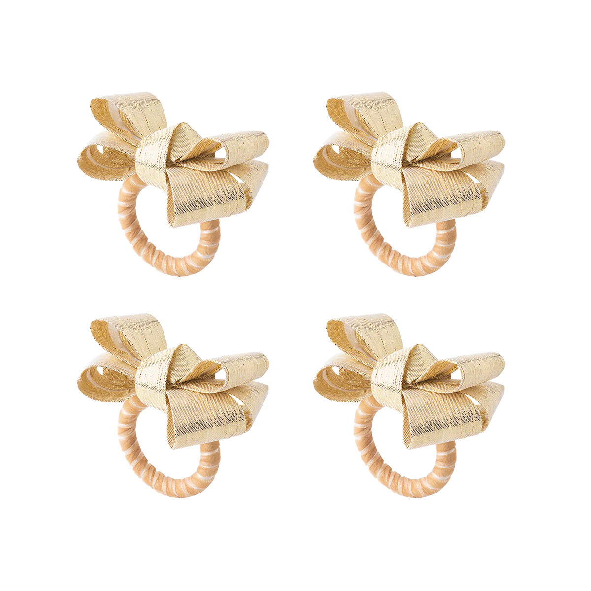 Tuxedo Napkin Ring- Gold - set of 4 | Caitlin Wilson Design
