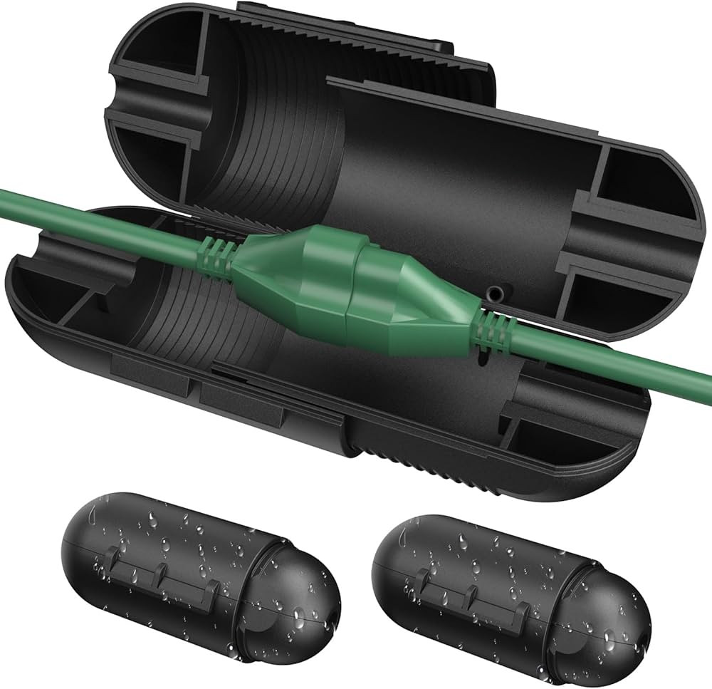 Outdoor Extension Cord Safety Cover 2pcs - Extension Cord Plug Connector Protector - Weatherproof... | Amazon (US)