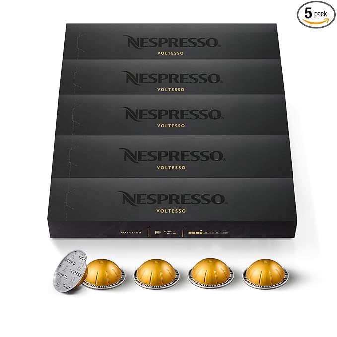 Nespresso Capsules VertuoLine, Voltesso , Mild Roast Espresso Coffee, 50 Count Coffee Pods, Brews... | Amazon (US)
