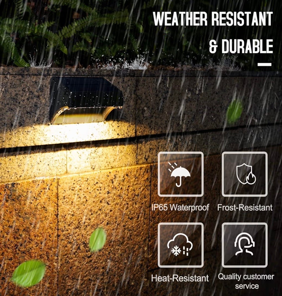 Aulanto 12 Pack Solar Fence Lights, IP65 Waterproof Outdoor Lights with Warm White and RGB Color Modes for Backyard, Garden, Wall, Deck, Stairs

#LTKdayinmylife #LTKSaleAlert #LTKHome
