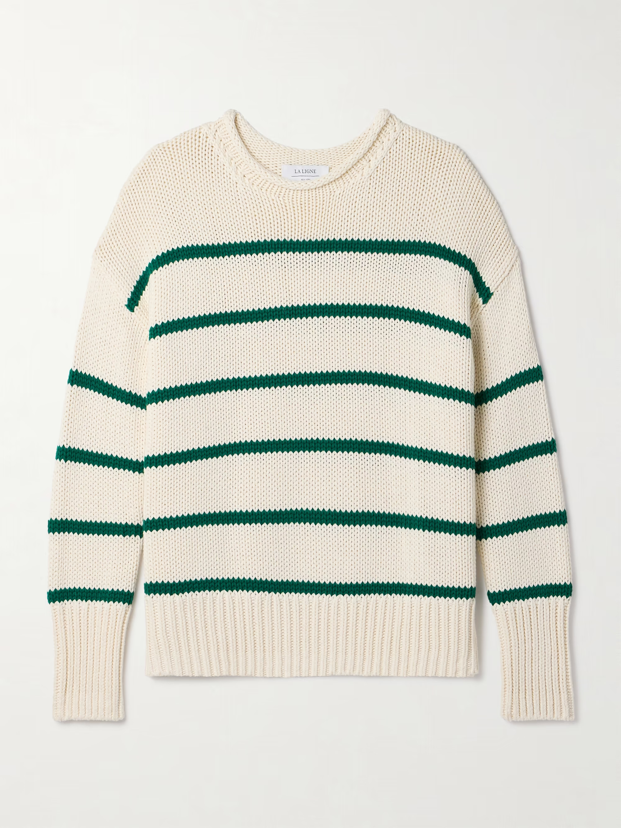 Marina striped cotton sweater | NET-A-PORTER (US)