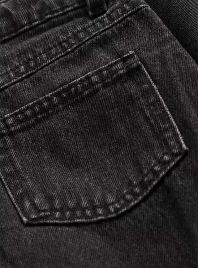 Black Denim Barrel Leg Jeans 6 years | Tu Clothing