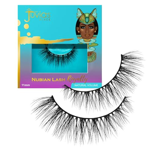 Juvia's Place Nubian Eyelashes Royalty - Eyelash Extension for Day or Night Use, Vegan Mink Lashes, Cruelty-Free Fluffy Lashes, Reusable Adhesive Eyelashes, Matte Black Mink Eyelashes Natural Look | Amazon (US)