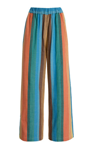 Exclusive Riviera The Palazzo Striped Chambray Pants | Moda Operandi (Global)