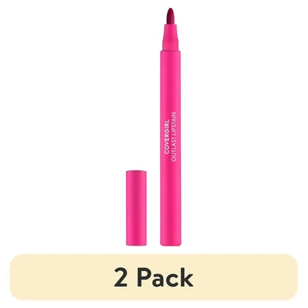 (2 pack) COVERGIRL Outlast Lipstain, Epic 15, Pink, 0.05 fl oz | Walmart (US)