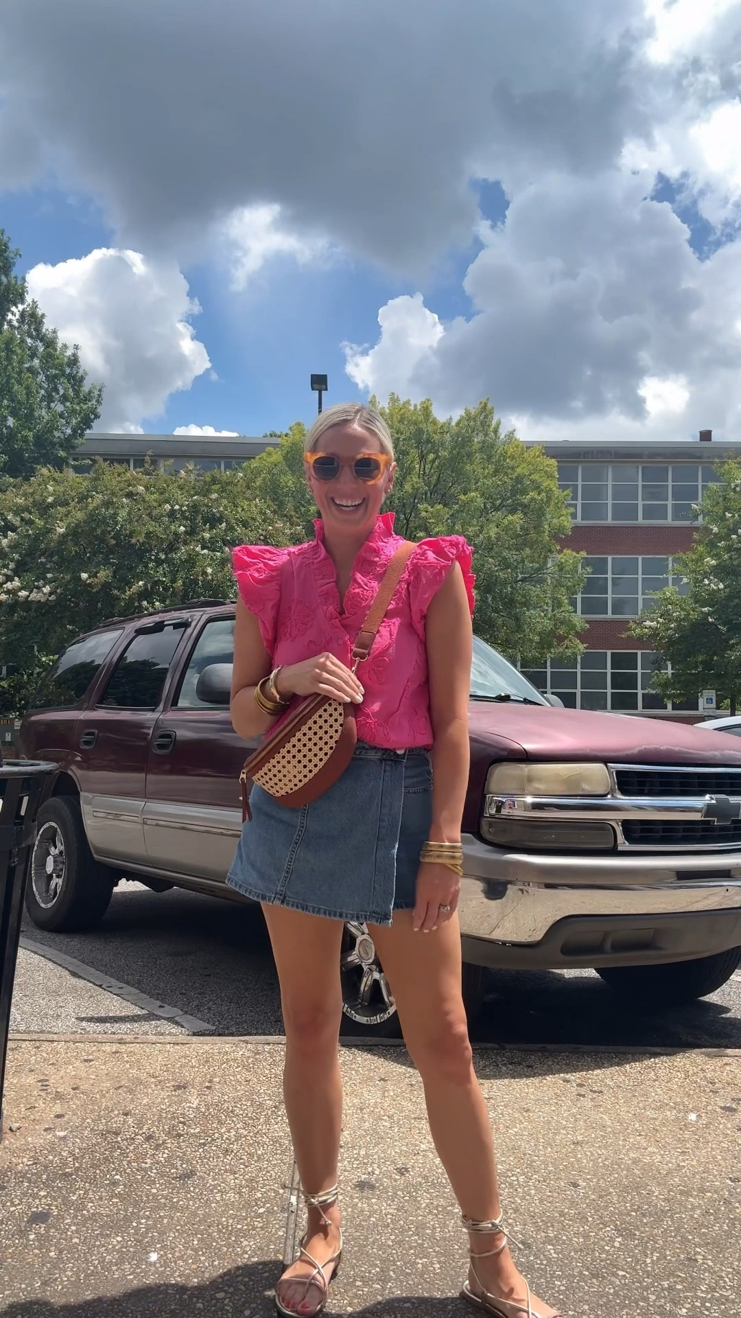 Saturday OOTD
top- Avara size small, 20% off through Sunday with code BOBBI20
Skort- Zara/ can’t link on LTK but linking similar
Sandals- Amazon
Bag- Target 
Sunnies- linking similar 
Jewelry- Erin McDermott and my code is BOBBI

#LTKStyleTip #LTKFindsUnder100 #LTKFindsUnder50