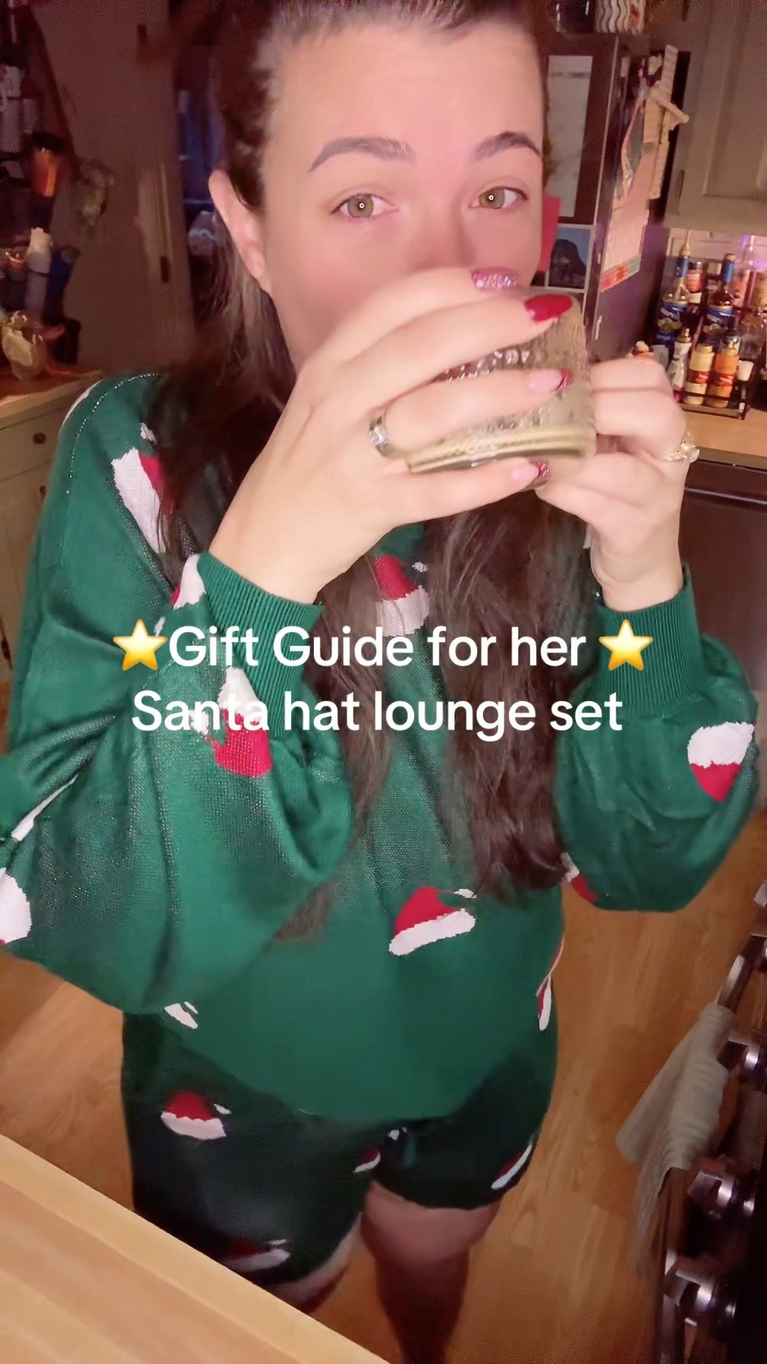 ⭐️ Gift Guide for her⭐️
Santa Hat Lounge set 
Glass coffee mug 
#giftguideforher #christmasgiftidea 

#LTKHoliday #LTKGiftGuide #LTKmomlife