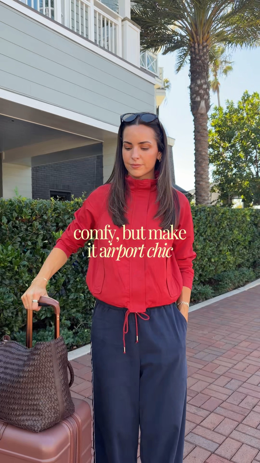 Wearing my true size S in funnel neck jacket, tee, & pants! 
Sneakers are tts, size down if between 


Airport outfit / travel day outfits / airport chic / comfy casual travel looks

#LTKootd #LTKTravel #LTKmomlife