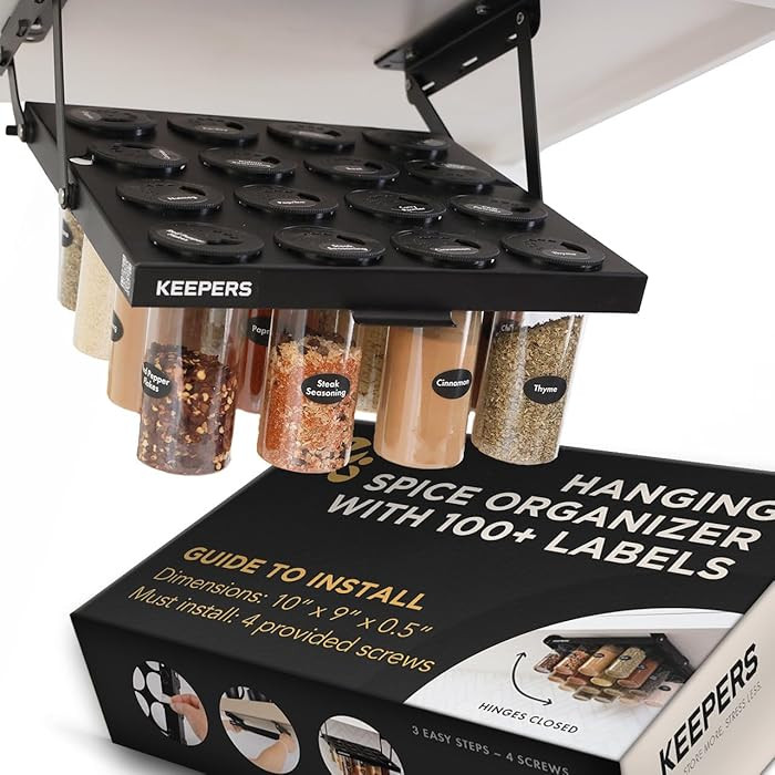 Spice Rack Organizer for Cabinet \u2013 Slide-Out, Space-Saving Spice Organization for Cabinet wi... | Amazon (US)