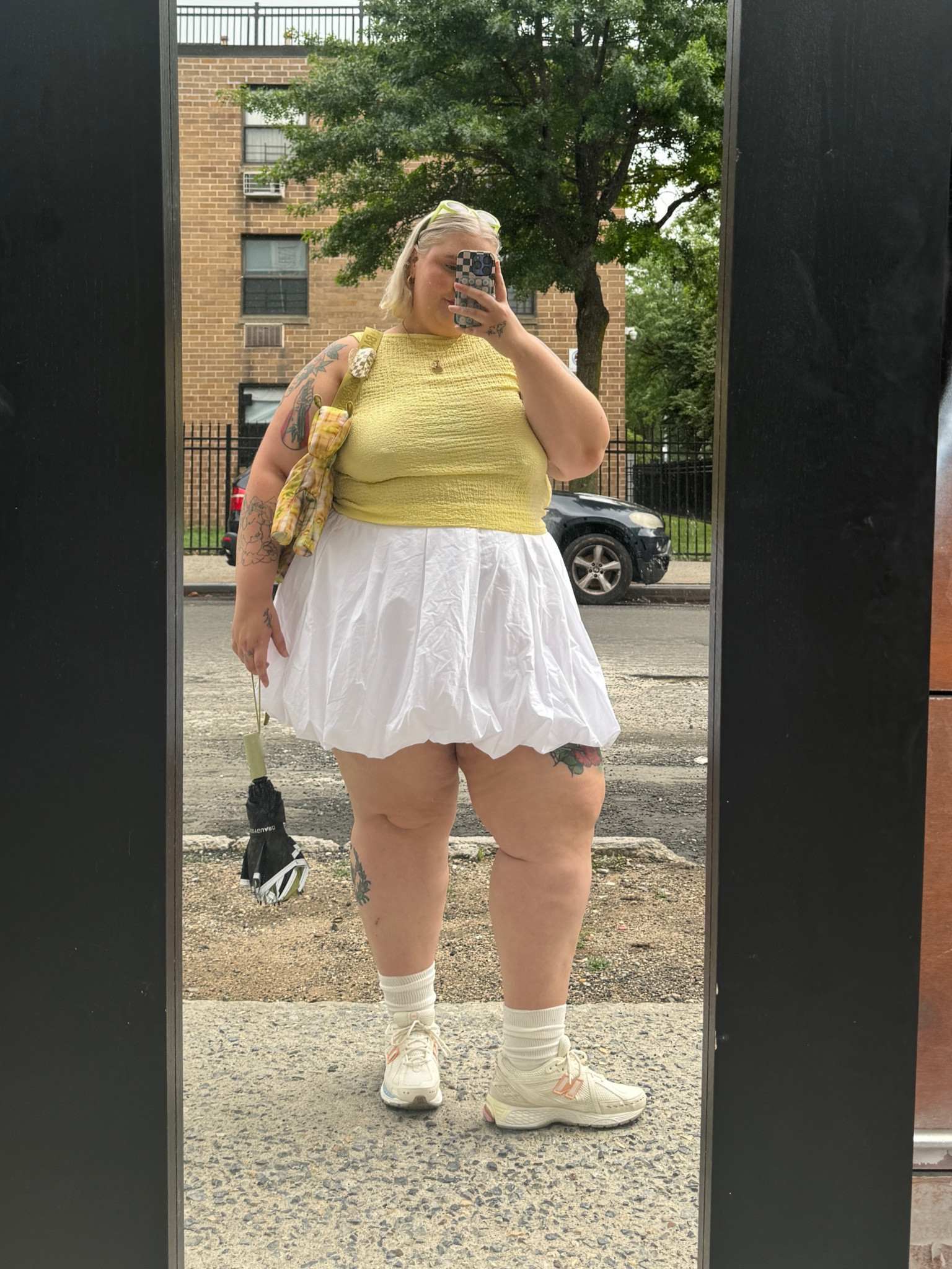 My new hyperfixation outfit. The bright colors and adorable bubble skirt are just perfect together. Wearing the tank top backwards for the perfect boat neckline. The Old Navy Top and Target Bottom are both on sale rn! 

Wearing:
Target Bubble Skirt in 3X
Old Navy Tank in 4x
New Balance Sneakers in 12 


#LTKPlusSize #LTKFindsUnder50