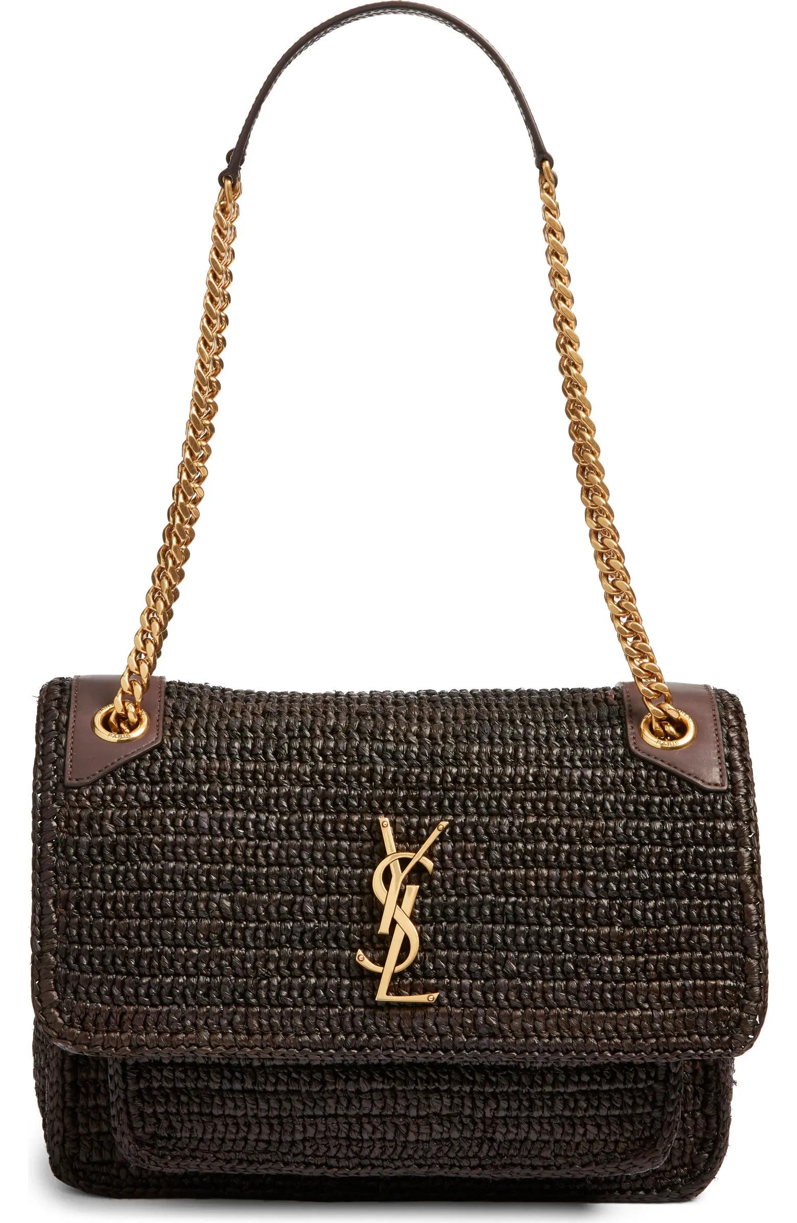Medium Niki Woven Raffia Shoulder Bag | Nordstrom