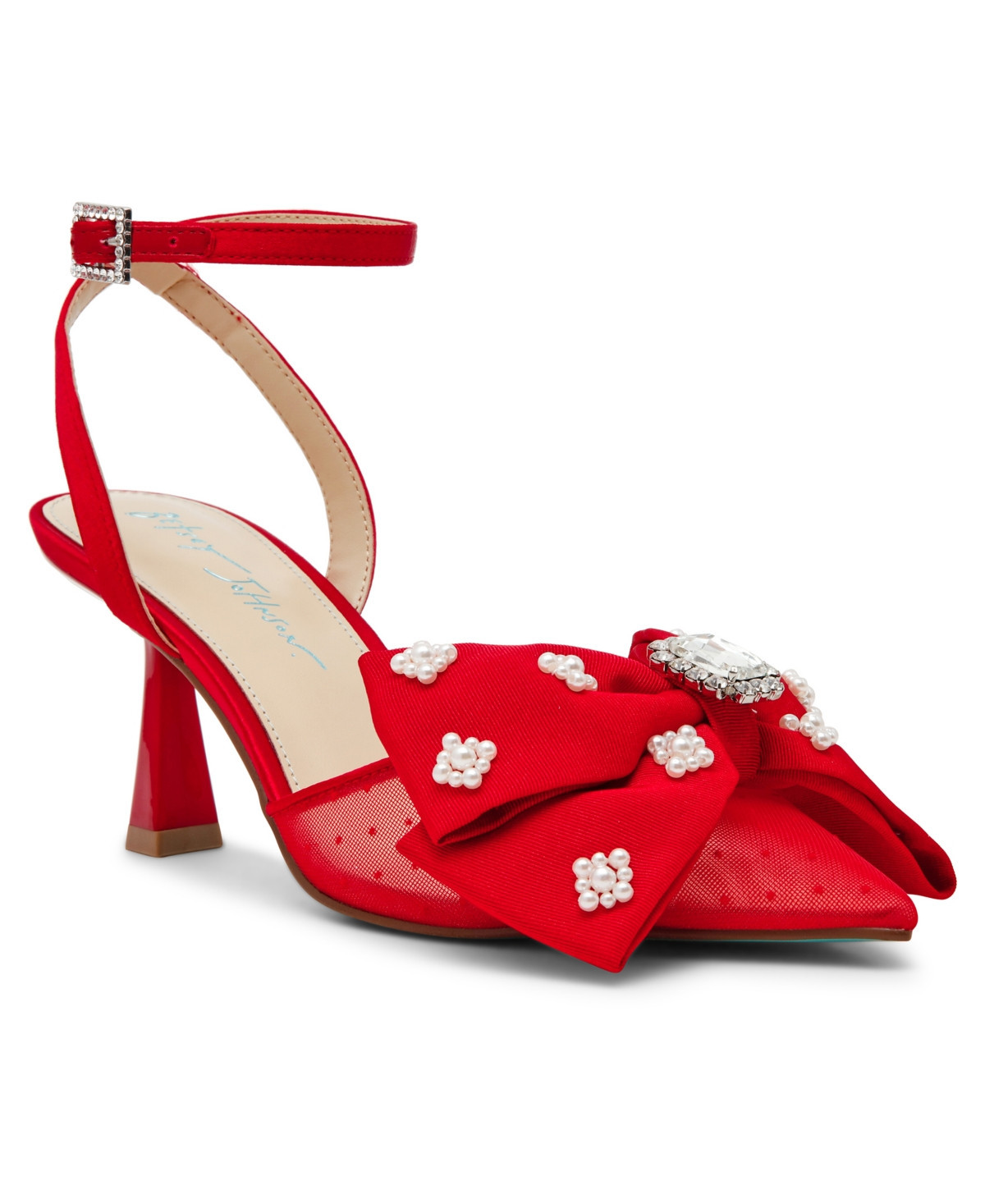 Betsey Johnson Women's Mark Bow Pumps - Red | Macy's