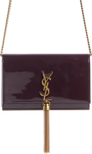 Cassandre Kate Tassel Leather Wallet on a Chain | Nordstrom
