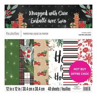 Wrapped with Care Paper Pad by Recollections™, 12" x 12" | Michaels Stores