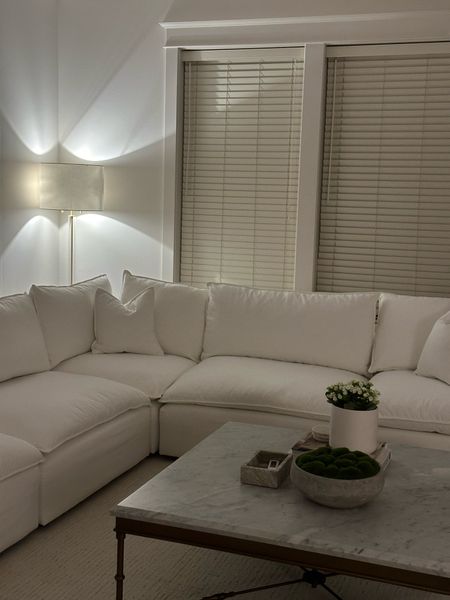 Couch sectional, lamp, marble coffee table 

#LTKsalealert #LTKhome
