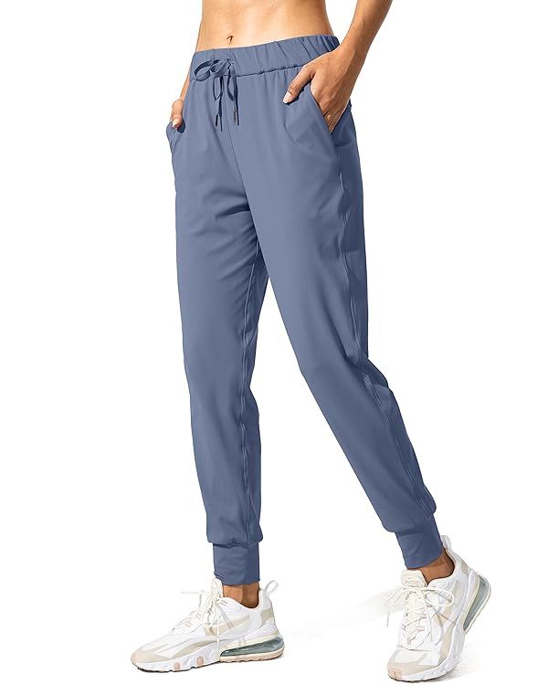 SANTINY Women's Joggers Pants Pockets Drawstring Running Sweatpants for Women Lounge Workout Jogg... | Amazon (US)