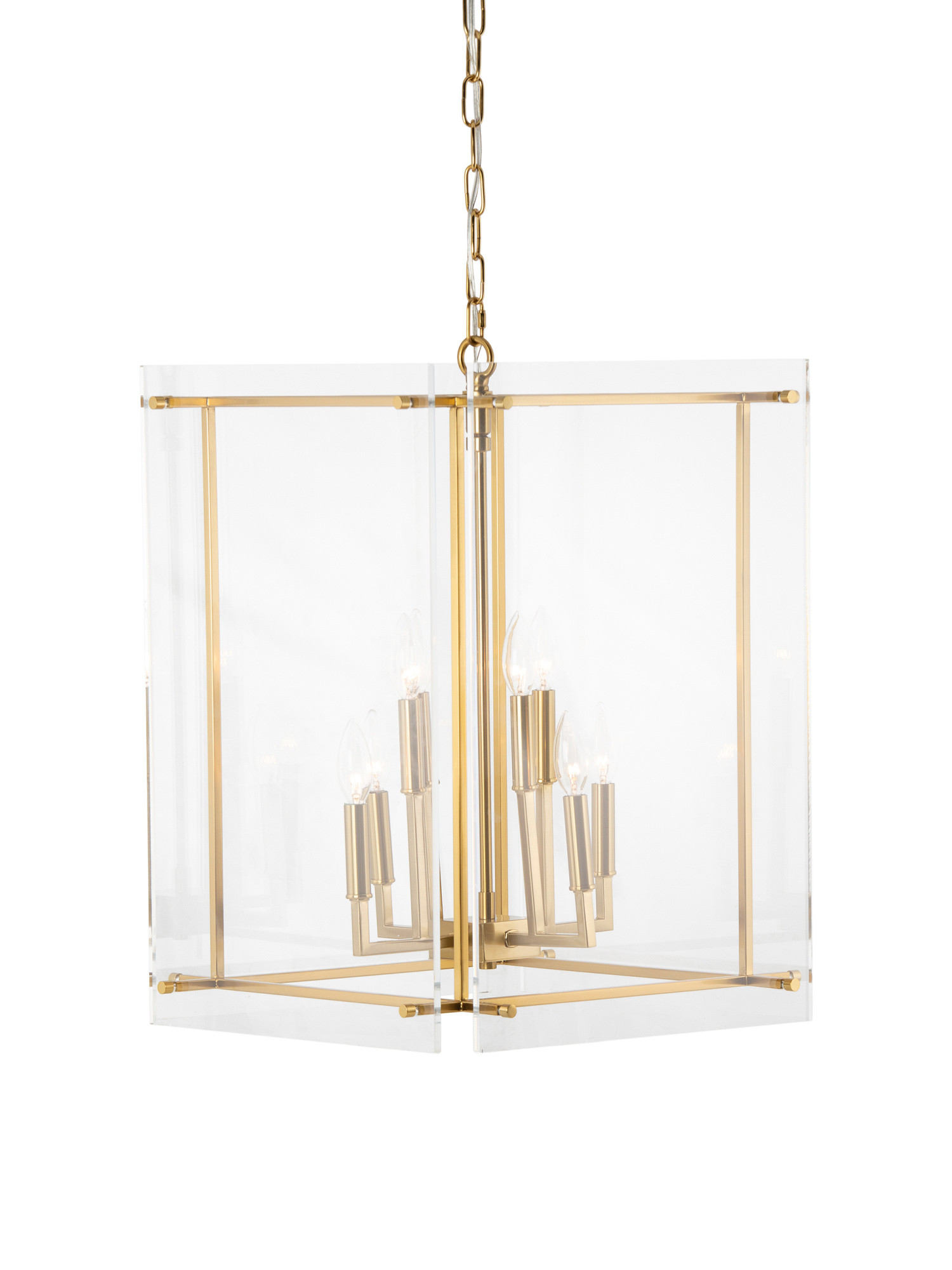 24in Kiran Iron And Acrylic Chandelier | TJ Maxx