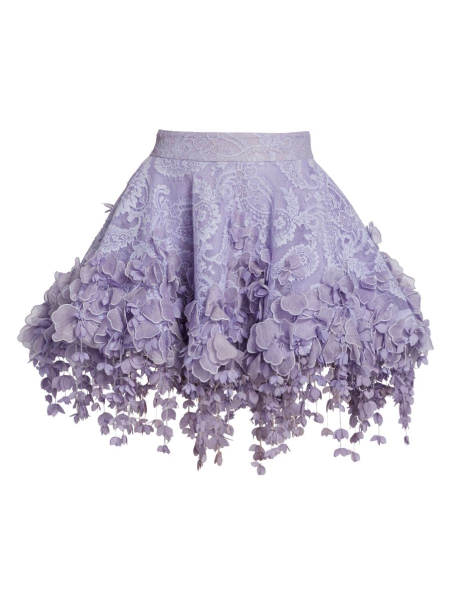 High Tide Floral Lace Miniskirt | Saks Fifth Avenue