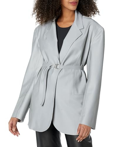 Norma Kamali OVERSIZED SINGLE BREASTED JACKET, GREY, M | Amazon (US)
