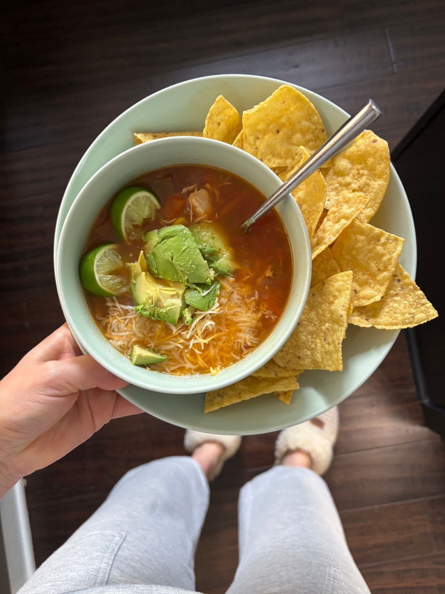Is it just me, or is spring weather keeping us on our toes? We went from summer heat to soup weather in 24 hours! This bowl was the ultimate reward after a weekend of cheering at my son’s first soccer games. There’s nothing like a warm, healing soup to reset after a busy weekend on the sidelines. ⚽️🍲

#LTKmomlife #LTKfoodie #LTKvlog