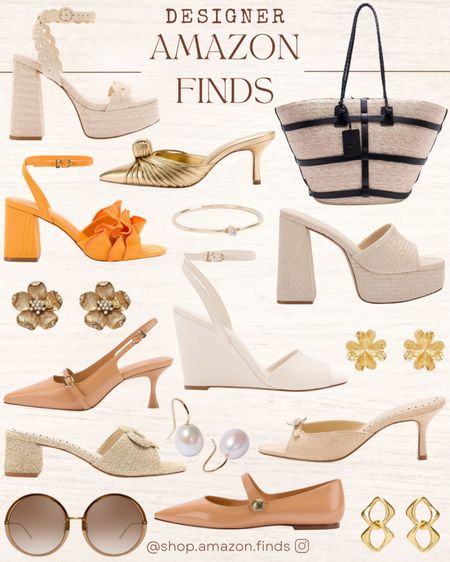 Summer and spring designer accessories from Amazon! Heels, purses, and earrings!

#LTKstyletip #LTKitbag #LTKshoecrush
