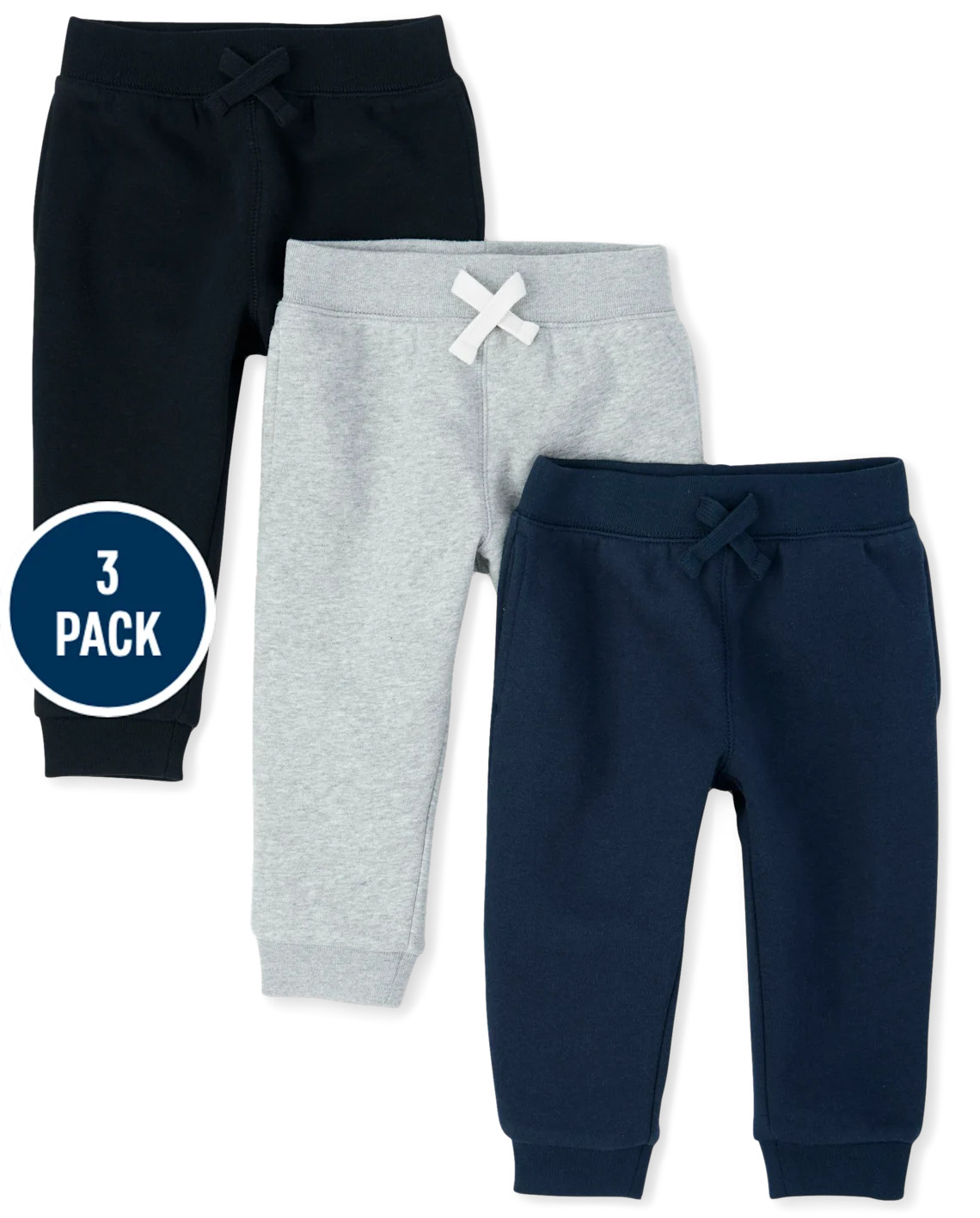 Baby And Toddler Boys Fleece Jogger Pants 3-Pack - multi | The Children's Place