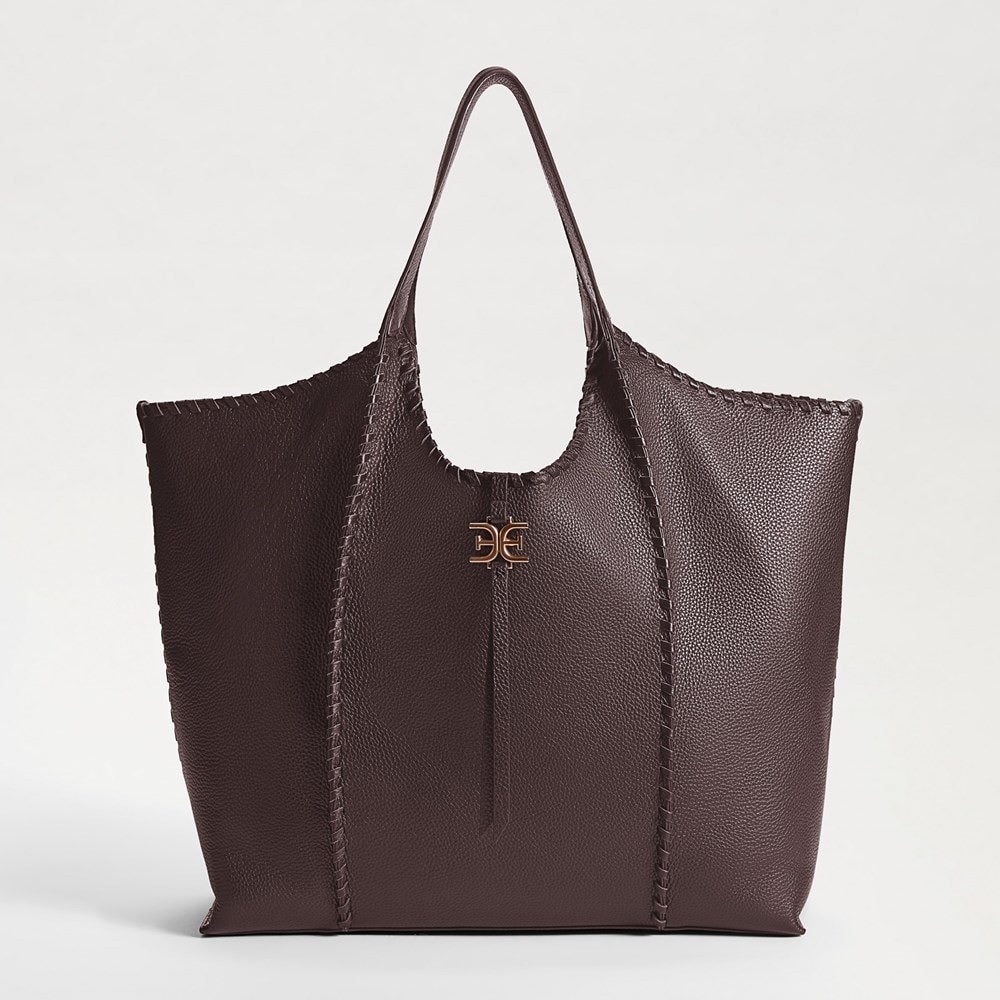 Sylvia Large Whipstitch Expandable Tote | Sam Edelman