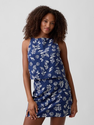 Linen-Blend Apron Top | Gap Factory