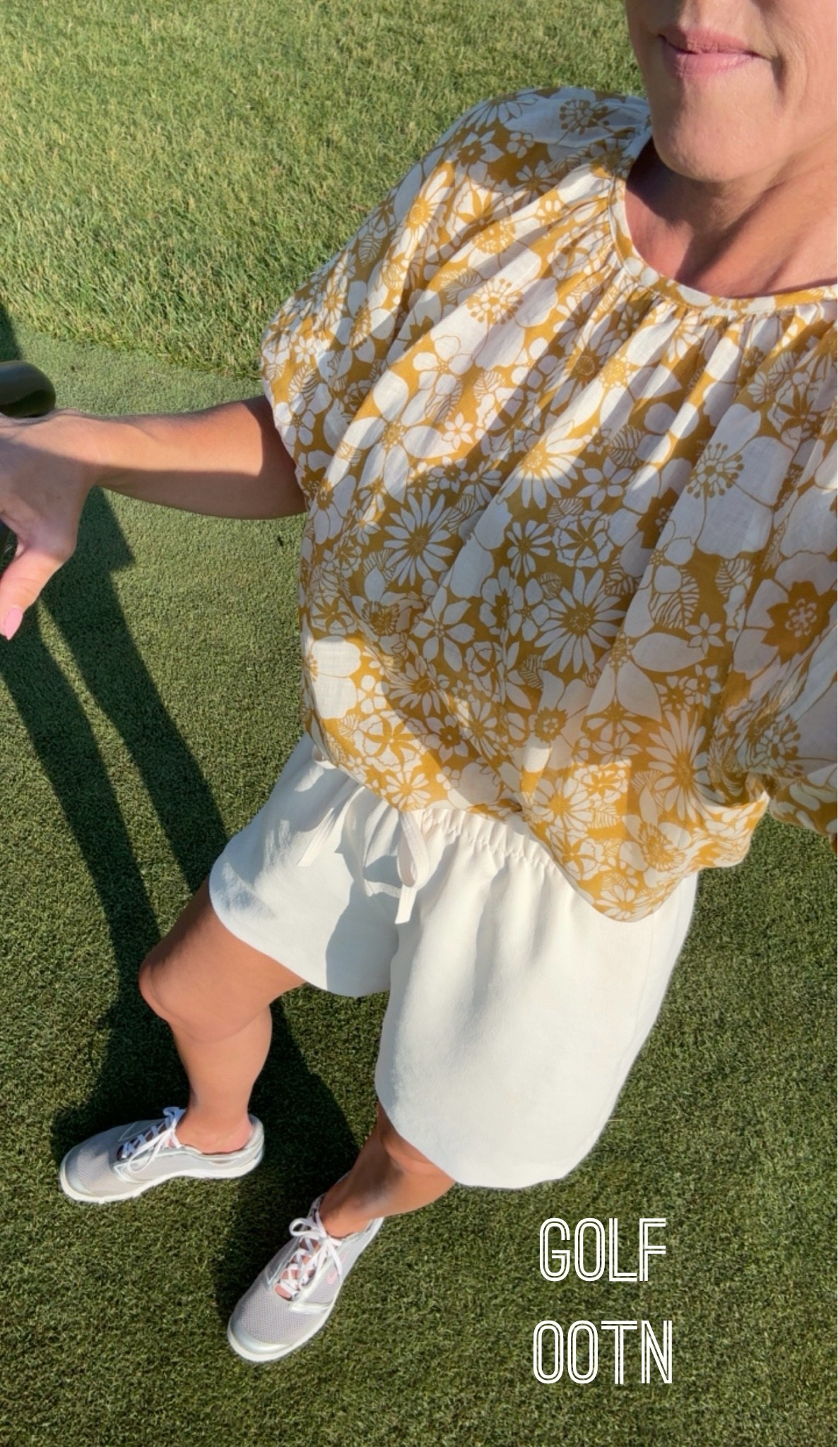 A little bit of a different golf look tonight. But this blouse is ultra light 
Small top
Small shorts

#LTKootd #LTKSeasonal #LTKOver40