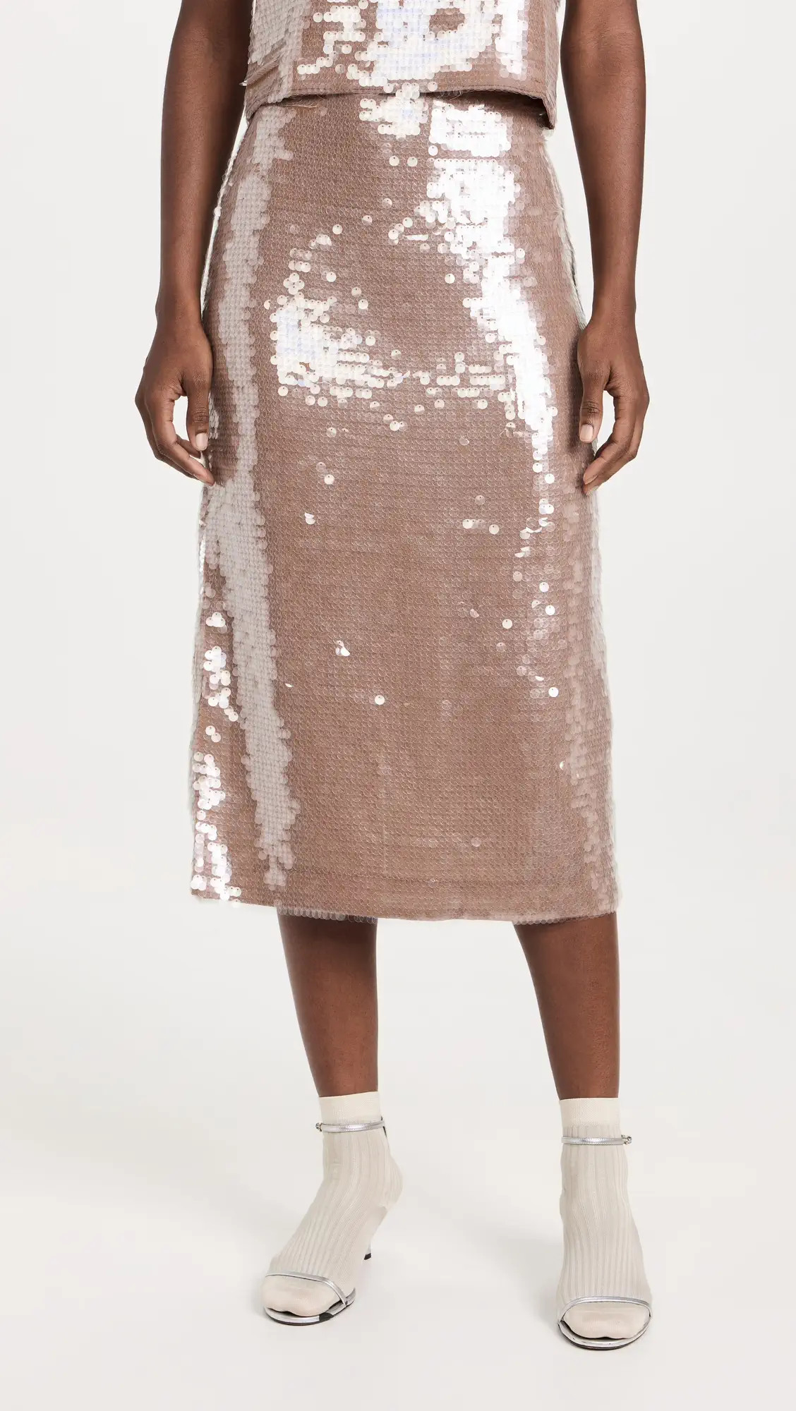 Madewell Sequin Embellished Midi Skirt | Shopbop | Shopbop
