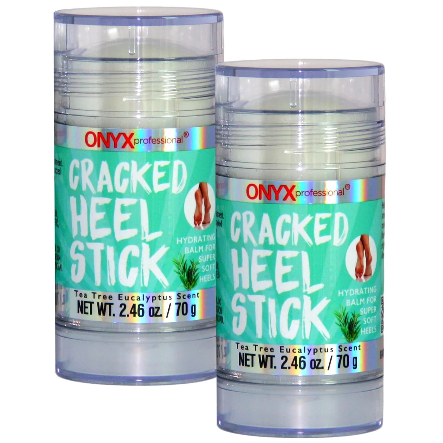 Onyx Professional Cracked Heel Repair Balm Stick (2 Pack) Dry Cracked Feet Treatment, Moisturizin... | Walmart (US)